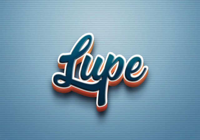 Free photo of Cursive Name DP: Lupe