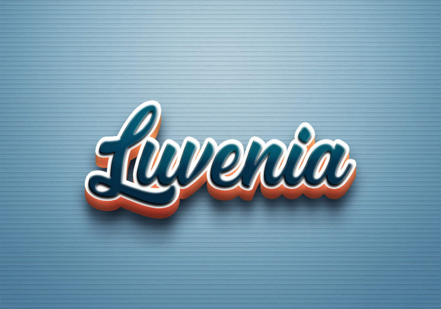 Free photo of Cursive Name DP: Luvenia