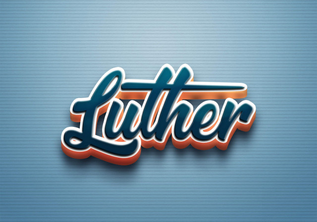 Free photo of Cursive Name DP: Luther