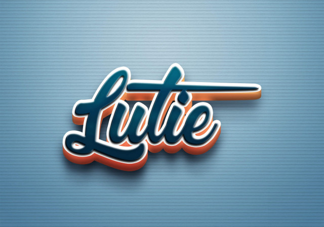Free photo of Cursive Name DP: Lutie