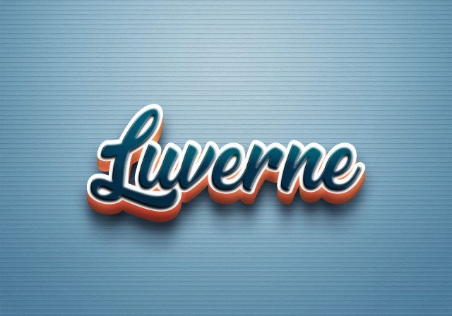 Free photo of Cursive Name DP: Luverne