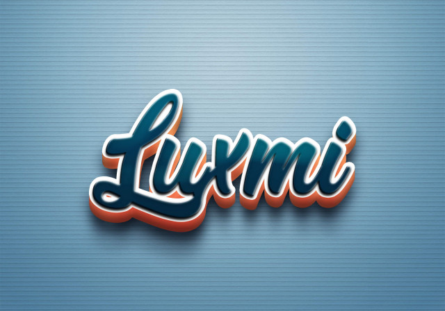 Free photo of Cursive Name DP: Luxmi