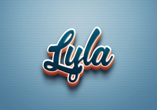 Free photo of Cursive Name DP: Lyla