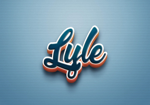 Free photo of Cursive Name DP: Lyle