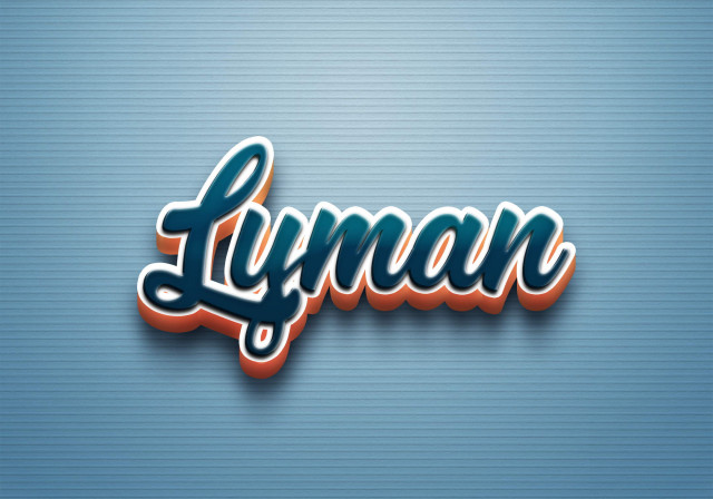Free photo of Cursive Name DP: Lyman