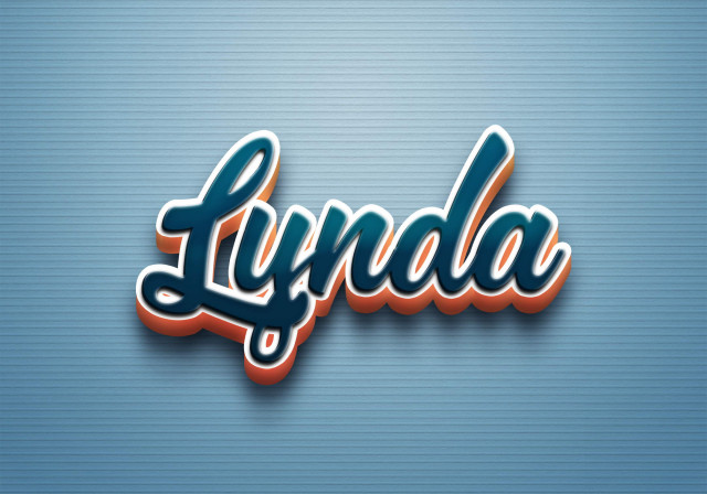 Free photo of Cursive Name DP: Lynda