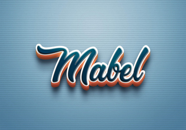 Free photo of Cursive Name DP: Mabel