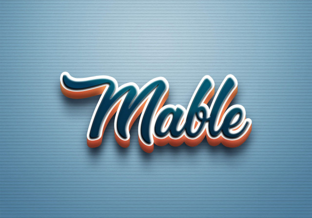 Free photo of Cursive Name DP: Mable