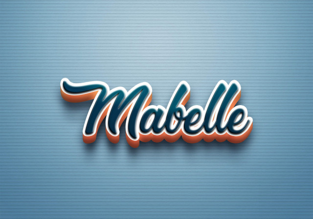 Free photo of Cursive Name DP: Mabelle