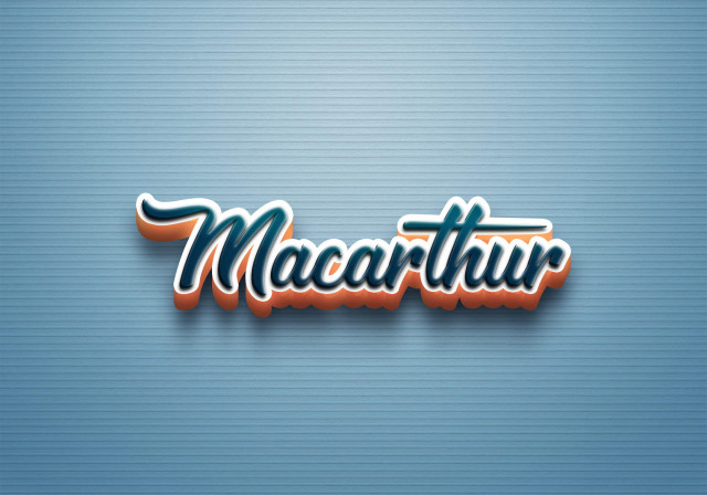 Free photo of Cursive Name DP: Macarthur