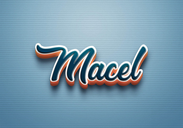 Free photo of Cursive Name DP: Macel