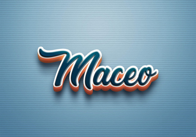 Free photo of Cursive Name DP: Maceo