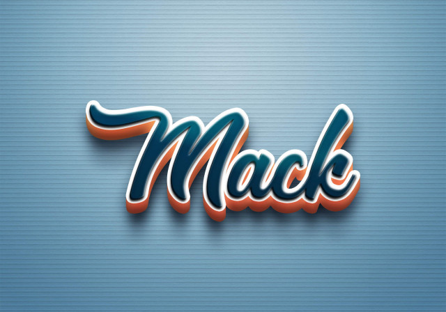 Free photo of Cursive Name DP: Mack