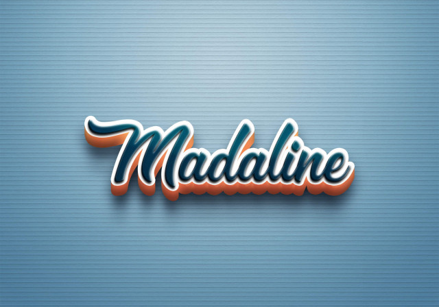 Free photo of Cursive Name DP: Madaline