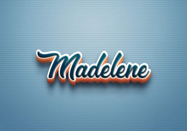 Free photo of Cursive Name DP: Madelene