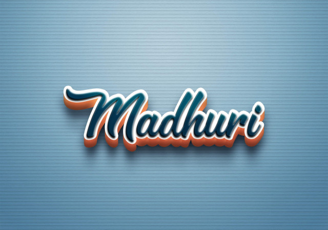 Free photo of Cursive Name DP: Madhuri