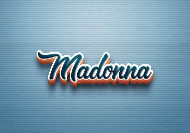 Free photo of Cursive Name DP: Madonna