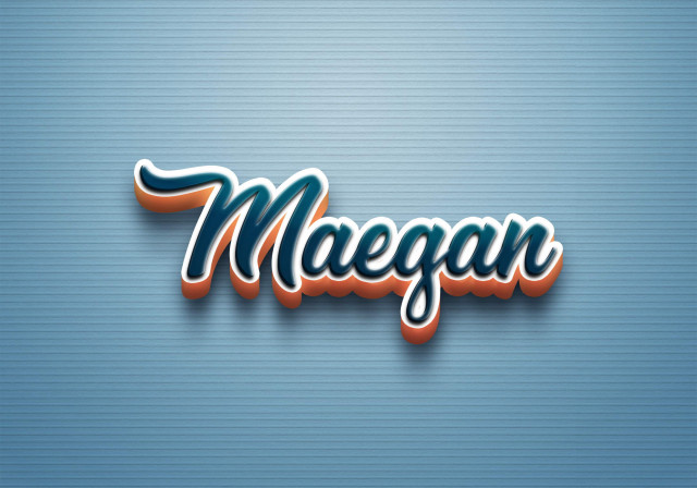 Free photo of Cursive Name DP: Maegan