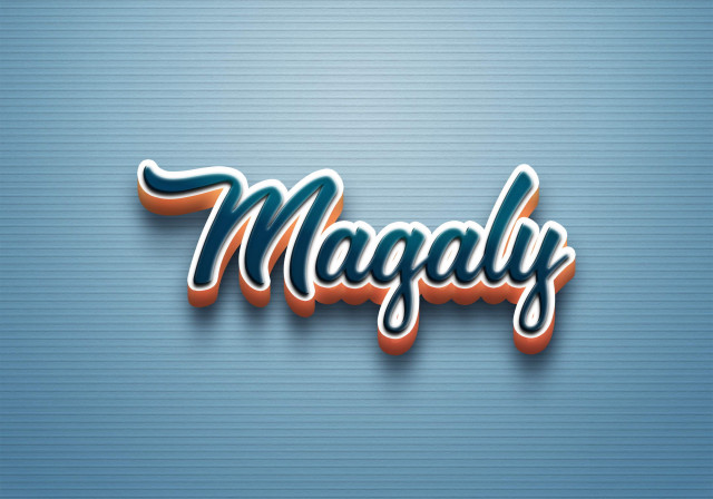 Free photo of Cursive Name DP: Magaly