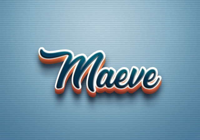 Free photo of Cursive Name DP: Maeve