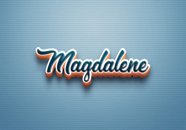 Free photo of Cursive Name DP: Magdalene