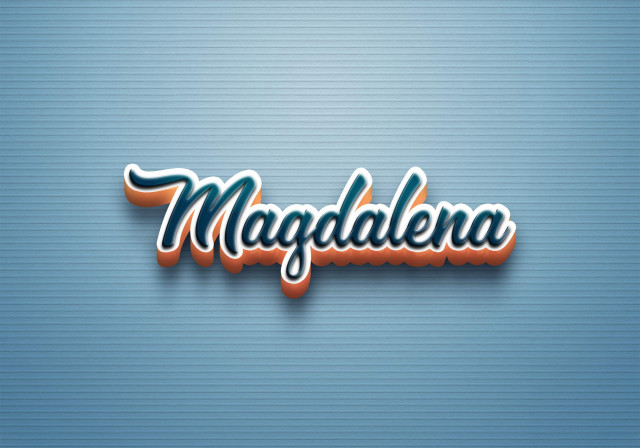 Free photo of Cursive Name DP: Magdalena