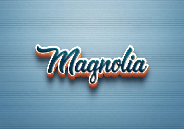 Free photo of Cursive Name DP: Magnolia