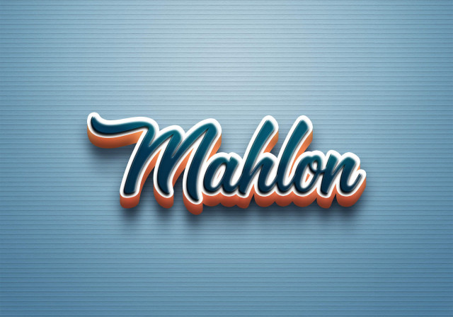 Free photo of Cursive Name DP: Mahlon