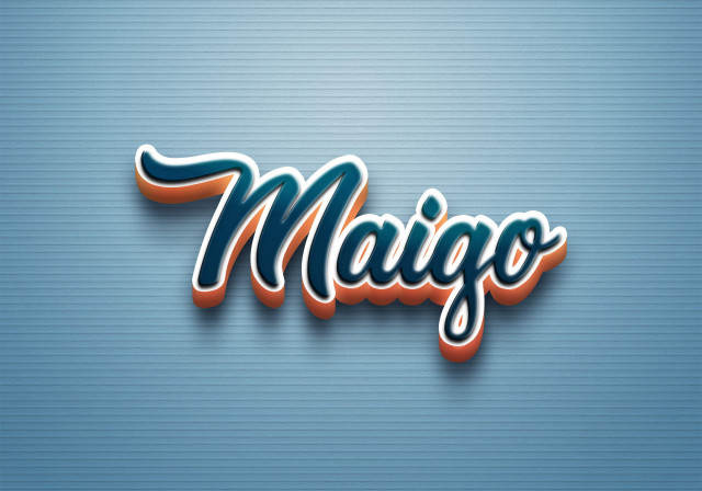 Free photo of Cursive Name DP: Maigo