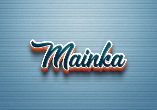 Free photo of Cursive Name DP: Mainka