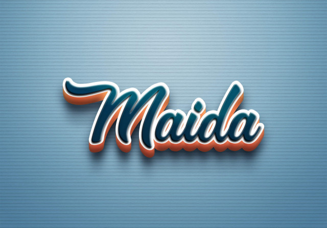 Free photo of Cursive Name DP: Maida