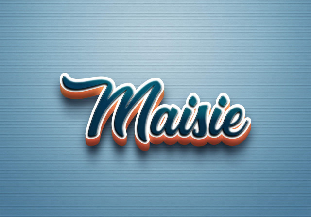 Free photo of Cursive Name DP: Maisie