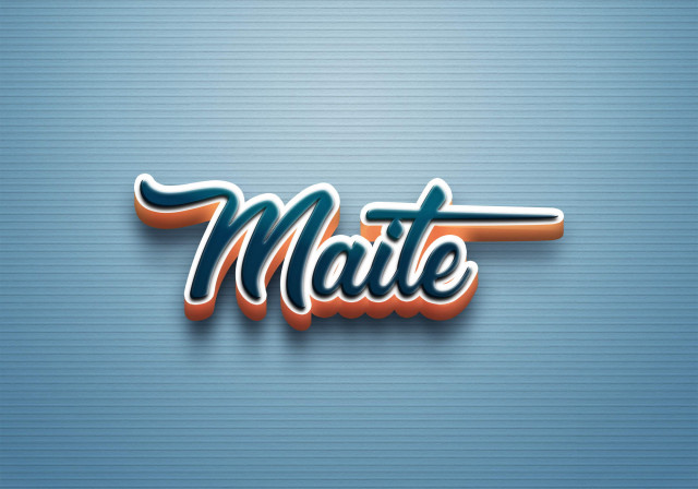 Free photo of Cursive Name DP: Maite