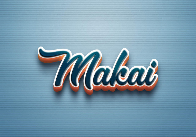 Free photo of Cursive Name DP: Makai