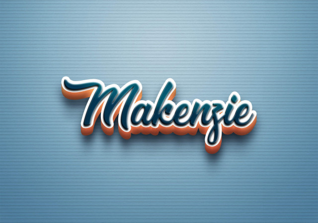 Free photo of Cursive Name DP: Makenzie