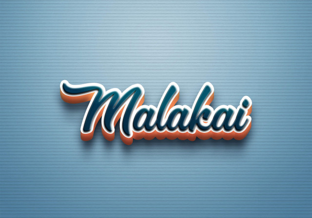 Free photo of Cursive Name DP: Malakai