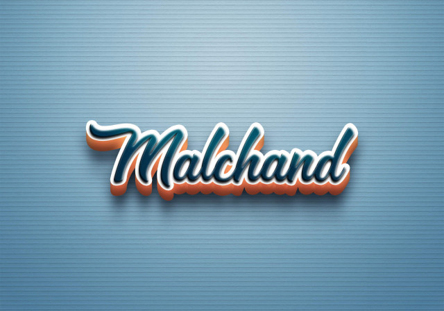 Free photo of Cursive Name DP: Malchand