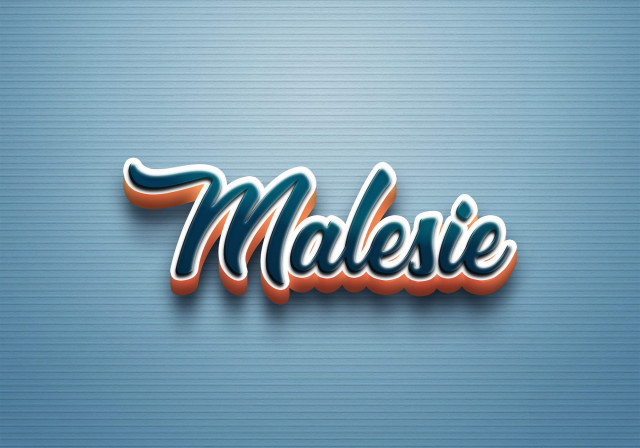 Free photo of Cursive Name DP: Malesie