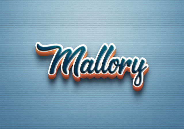 Free photo of Cursive Name DP: Mallory