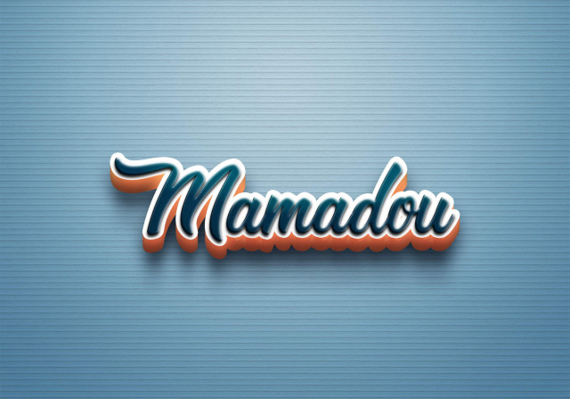 Free photo of Cursive Name DP: Mamadou