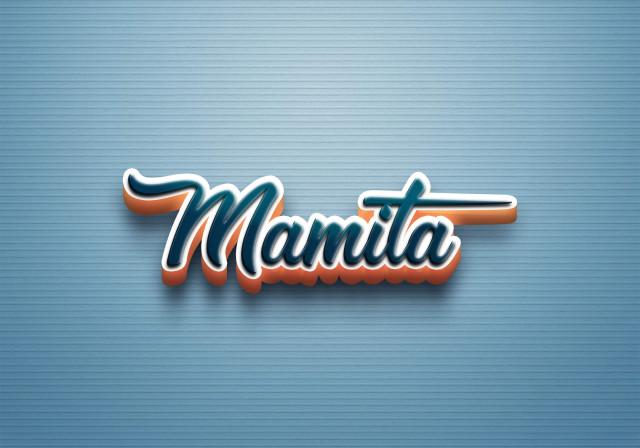 Free photo of Cursive Name DP: Mamita