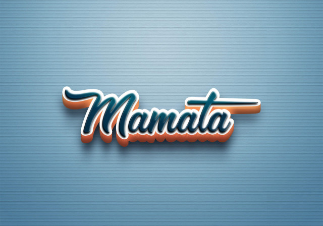 Free photo of Cursive Name DP: Mamata