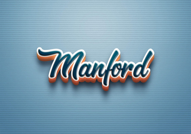Free photo of Cursive Name DP: Manford