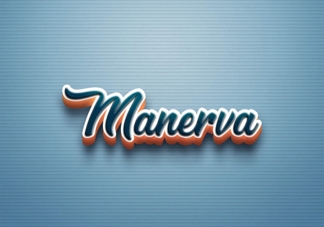 Free photo of Cursive Name DP: Manerva