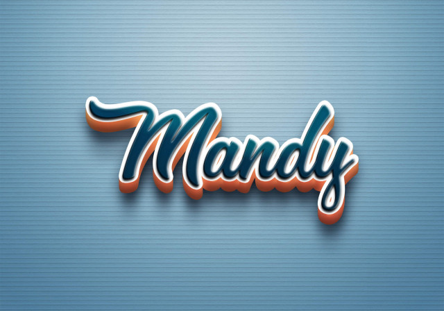 Free photo of Cursive Name DP: Mandy