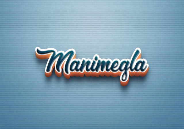 Free photo of Cursive Name DP: Manimegla