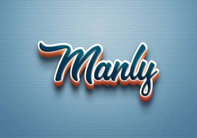 Free photo of Cursive Name DP: Manly