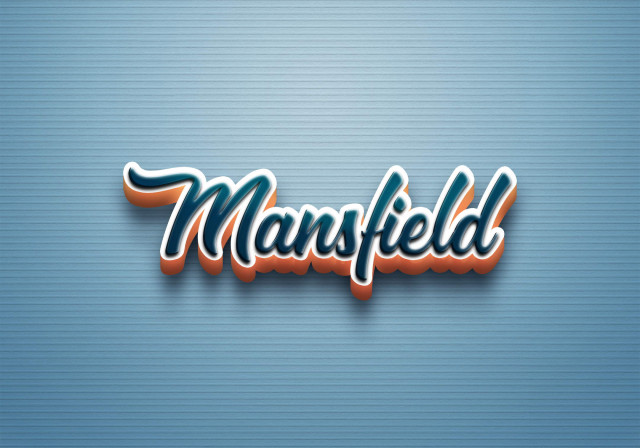 Free photo of Cursive Name DP: Mansfield