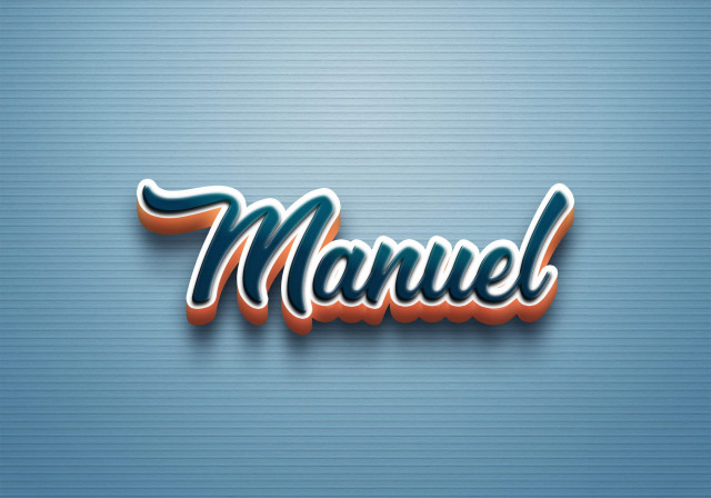 Free photo of Cursive Name DP: Manuel