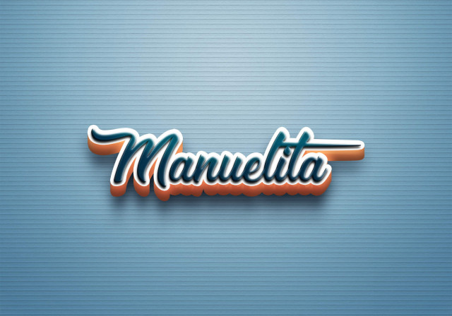 Free photo of Cursive Name DP: Manuelita